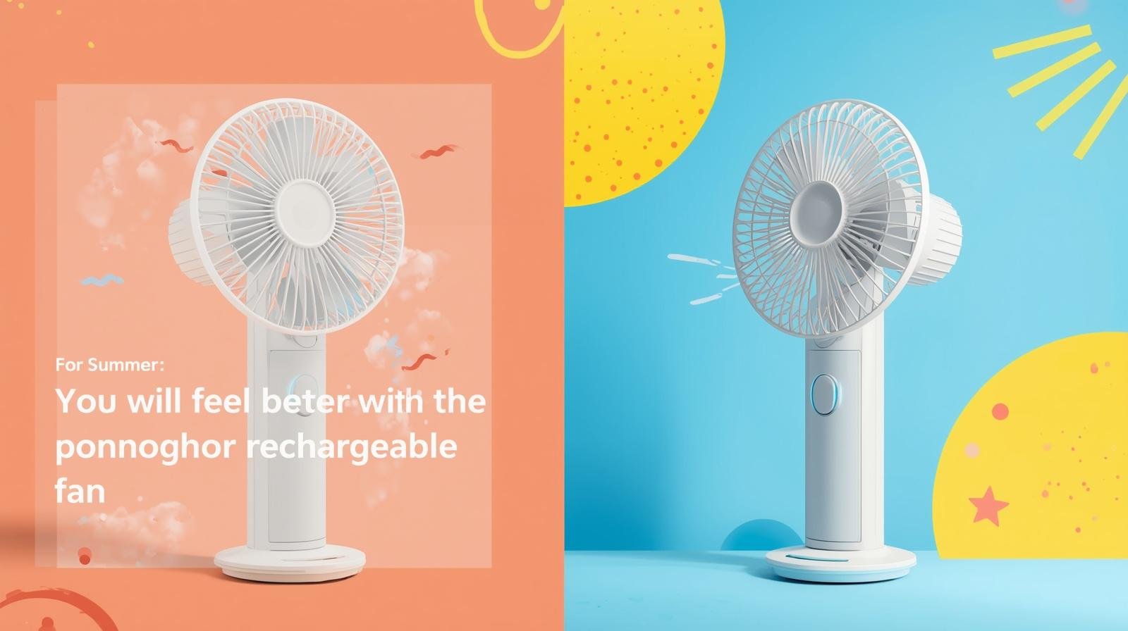 I need web banner without header, just use simple web banner 1 and 2, rechargeable fan and use some text , for summer and use this fan, you will feel better, my brand name is ponnoghor